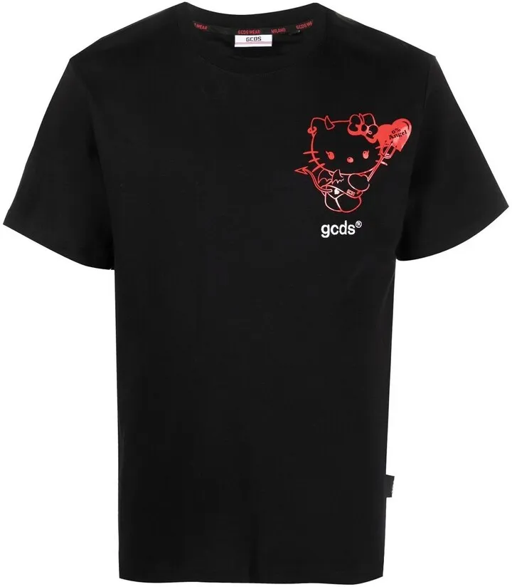 embroidered-logo T-shirt