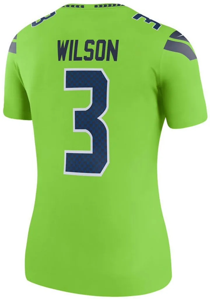Nike Women's Russell Wilson Seattle Seahawks Color Rush Legend Jersey