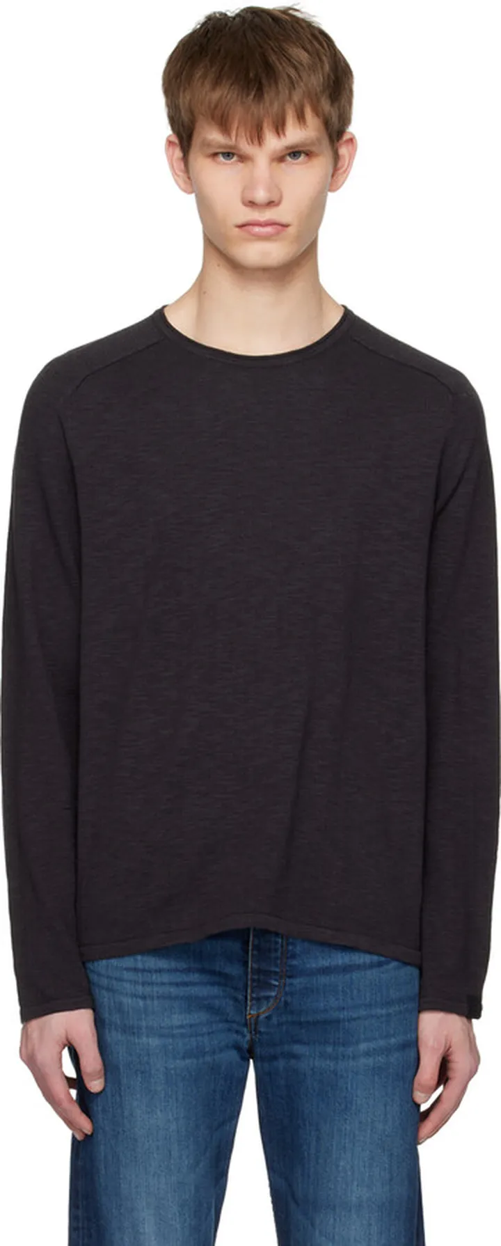 rag & bone Gray Nelson Long Sleeve T-Shirt