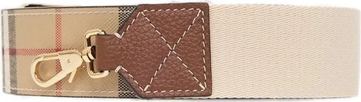Burberry Check Panelled Bag Strap