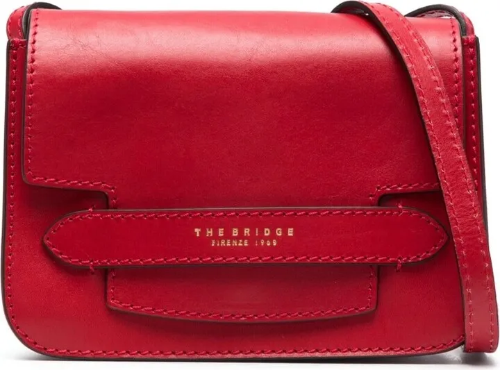 Red Lucrezia Crossbody Bag In Leather Woman