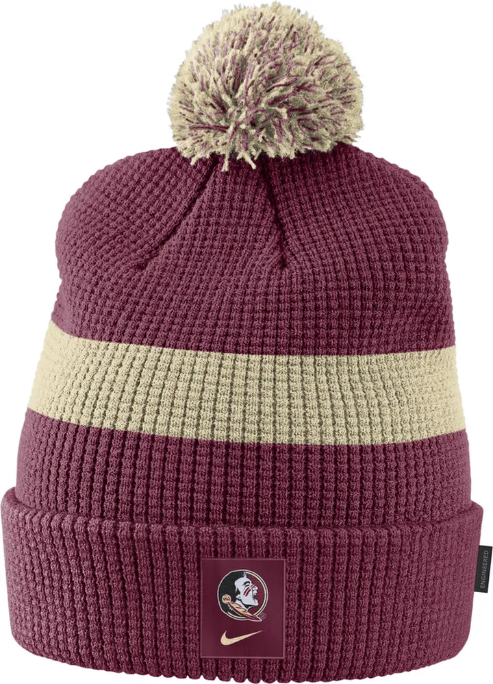 Nike Unisex College (Florida State) Pom Beanie in Red