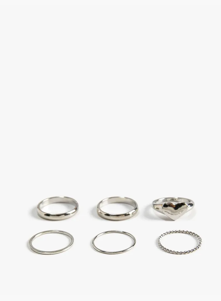 Ring Set 6 Pack Metal Thin