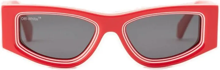 Off-White Rectangular Frame Sunglasses