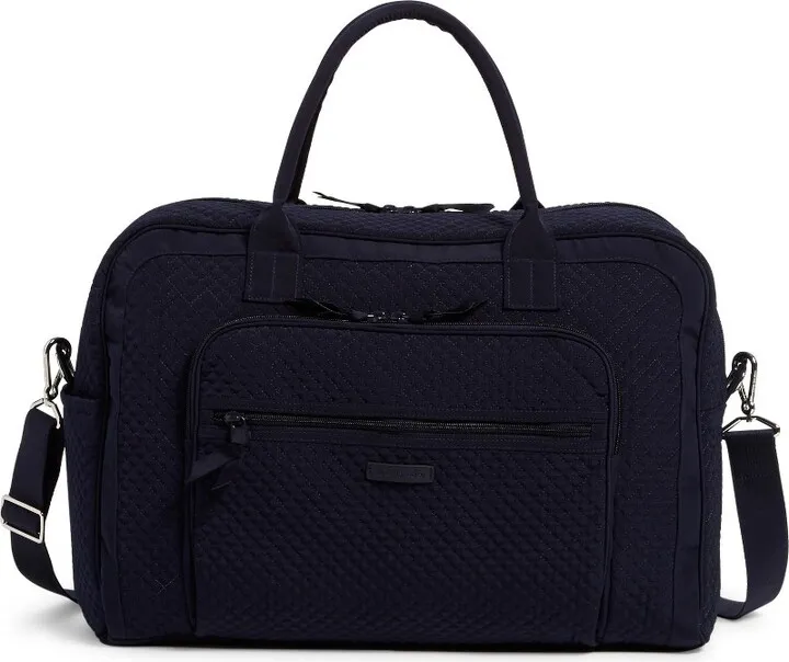 Vera Bradley Women's Microfiber Weekender Travel Bag Classic Black