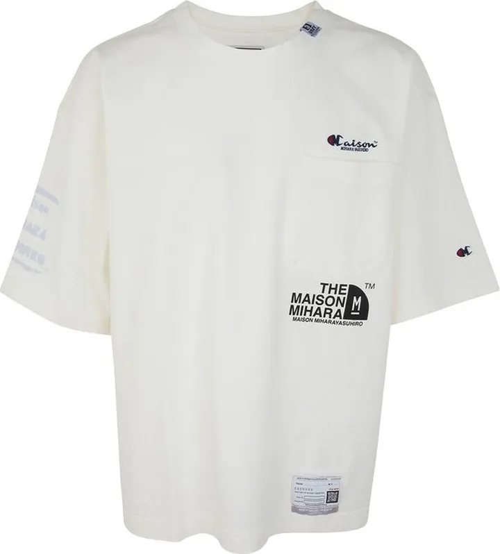 Maison Mihara Yasuhiro Logo Printed Crewneck T-Shirt
