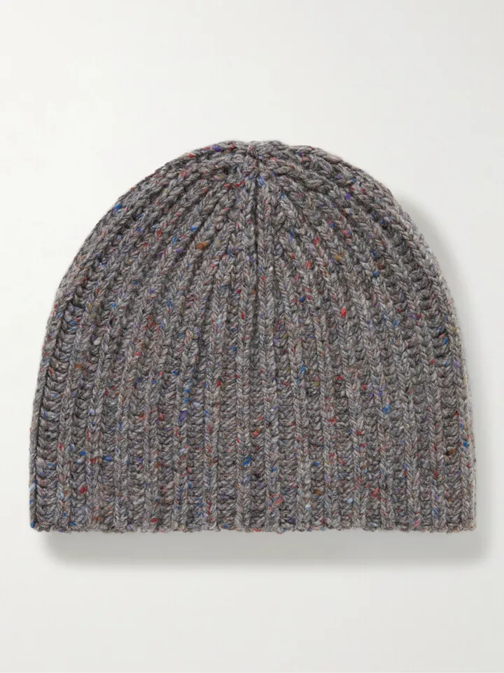 Lutz Ribbed Cashmere Beanie