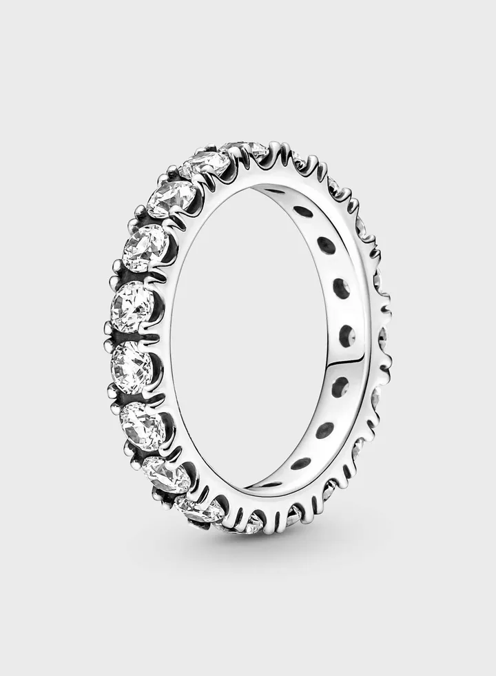 Sparkling Row Eternity Ring