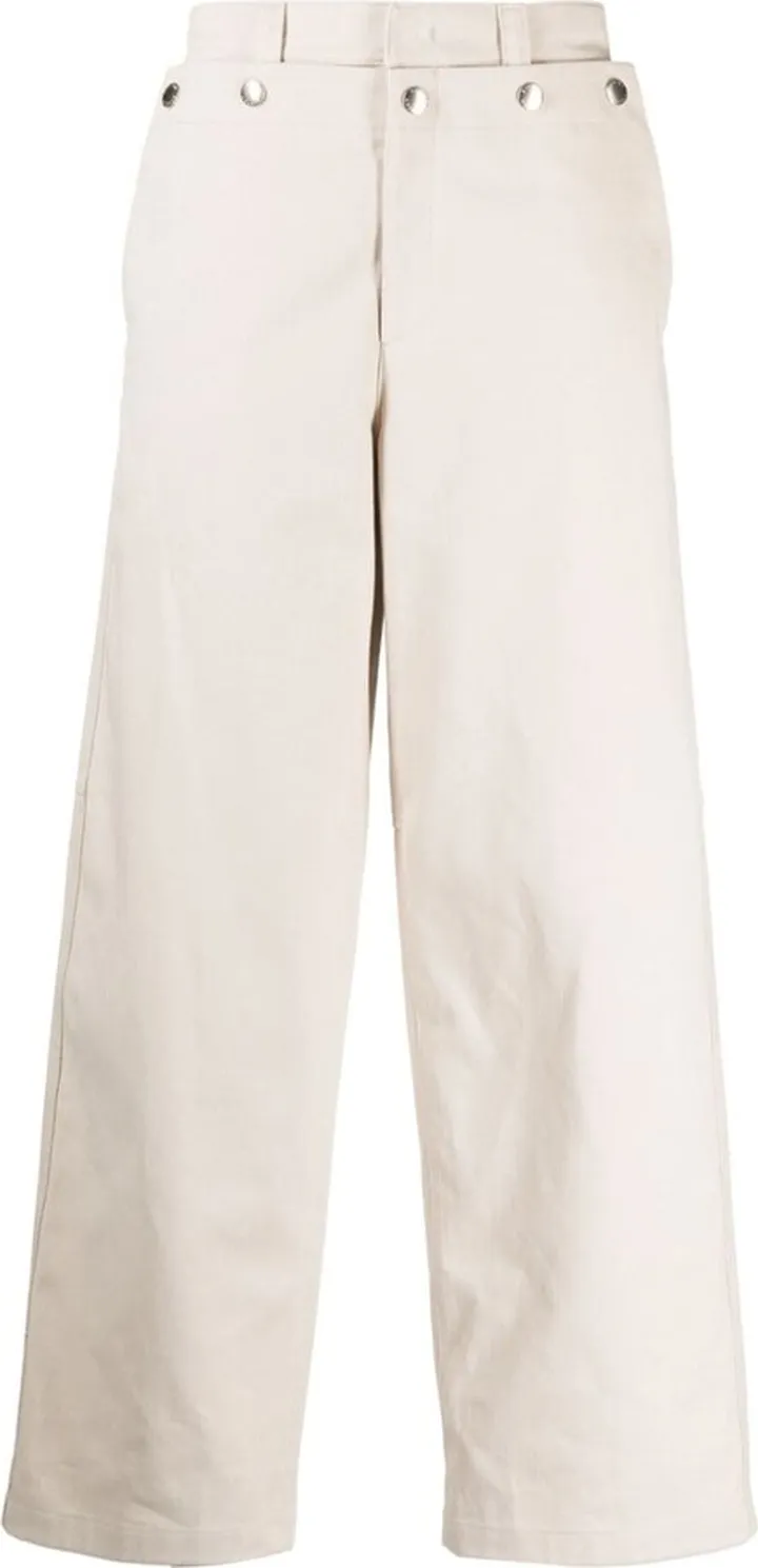 Straight-Leg Cotton Trousers