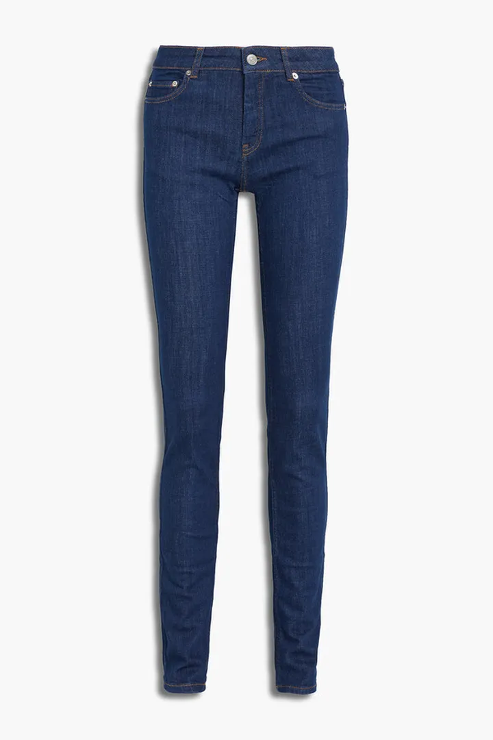Mid-rise skinny jeans