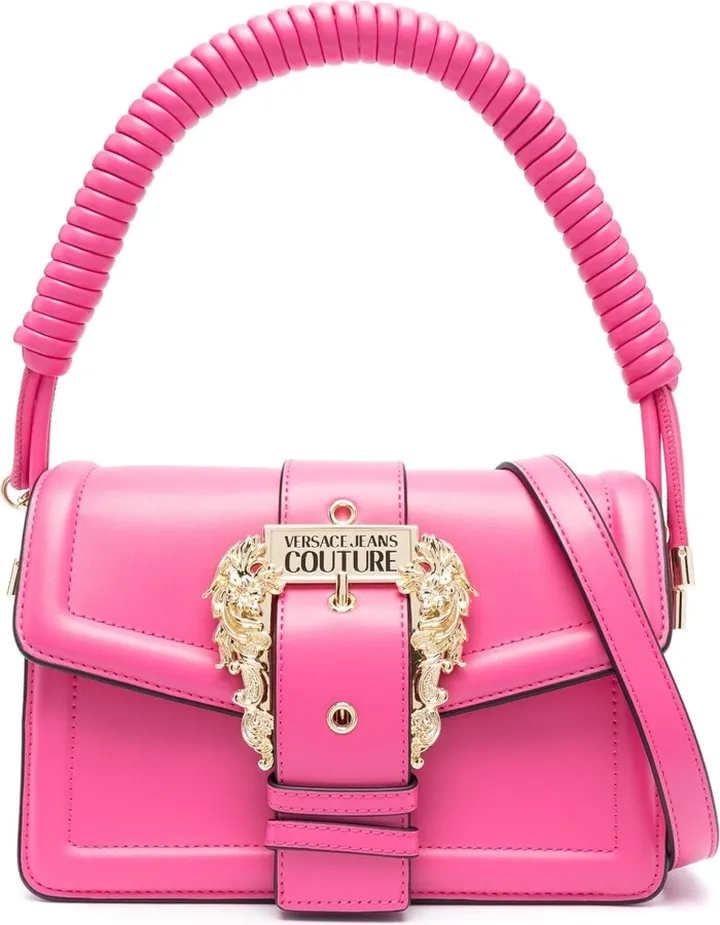 Logo-Embossed Buckle Tote Bag