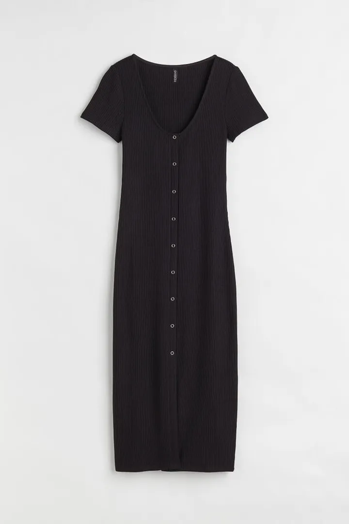 Ribbed Jersey Dress