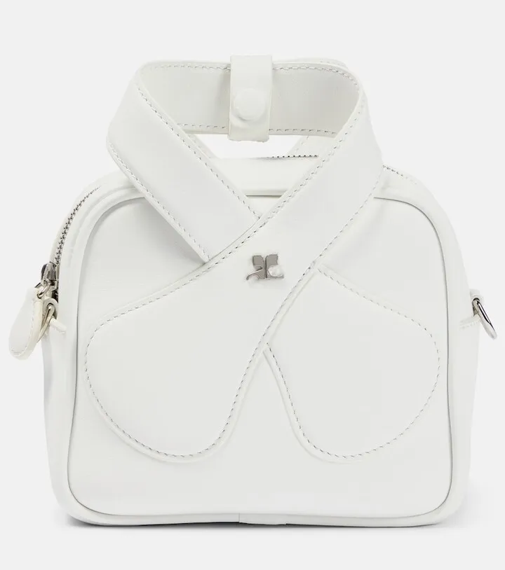 Loop leather shoulder bag
