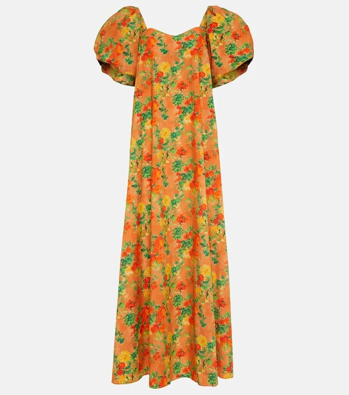 Palmer cotton-blend maxi dress