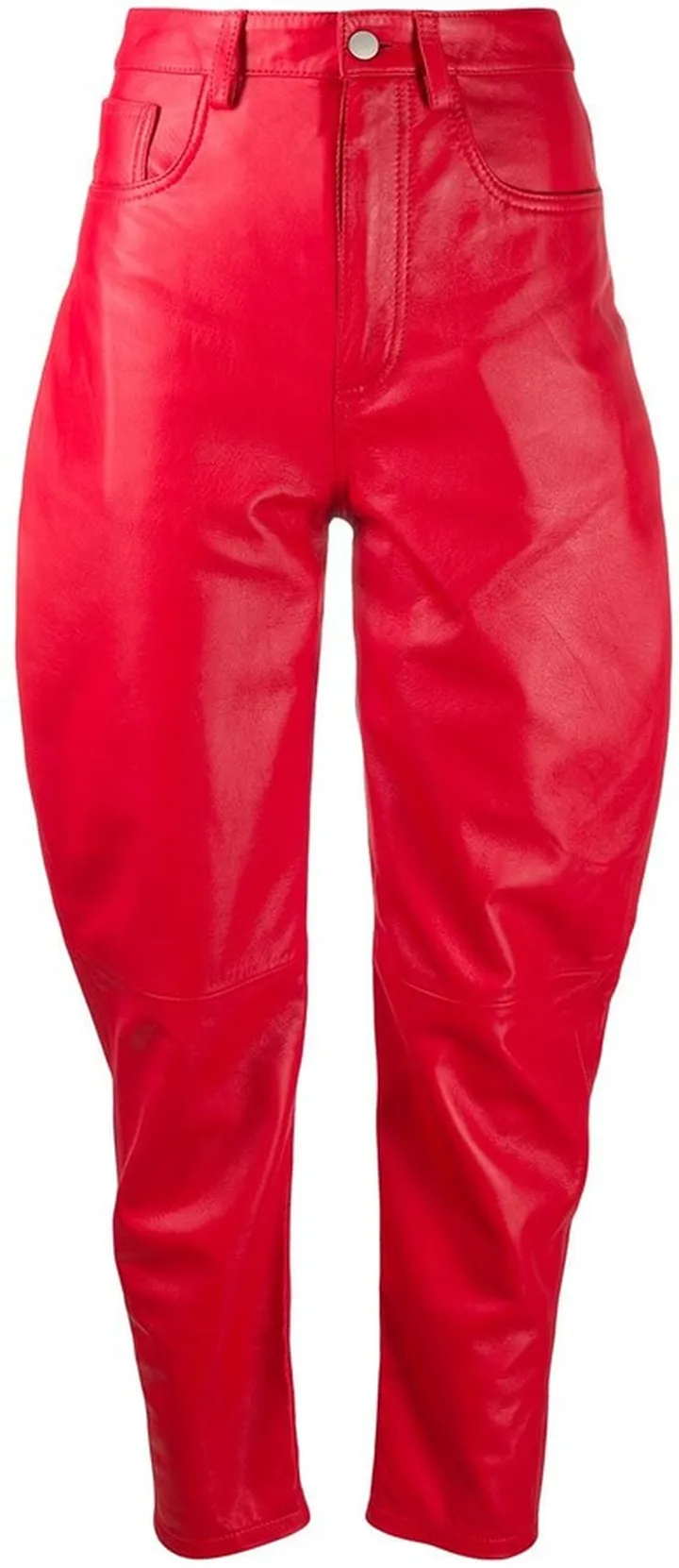 High-Waisted Tapered Trousers