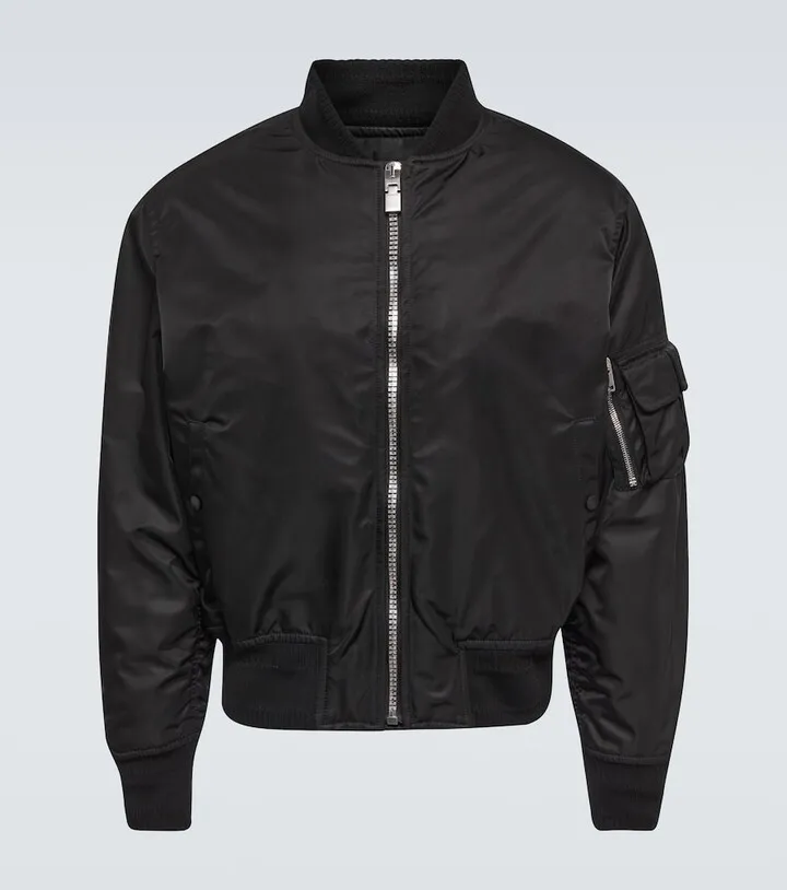 Nylon bomber jacket