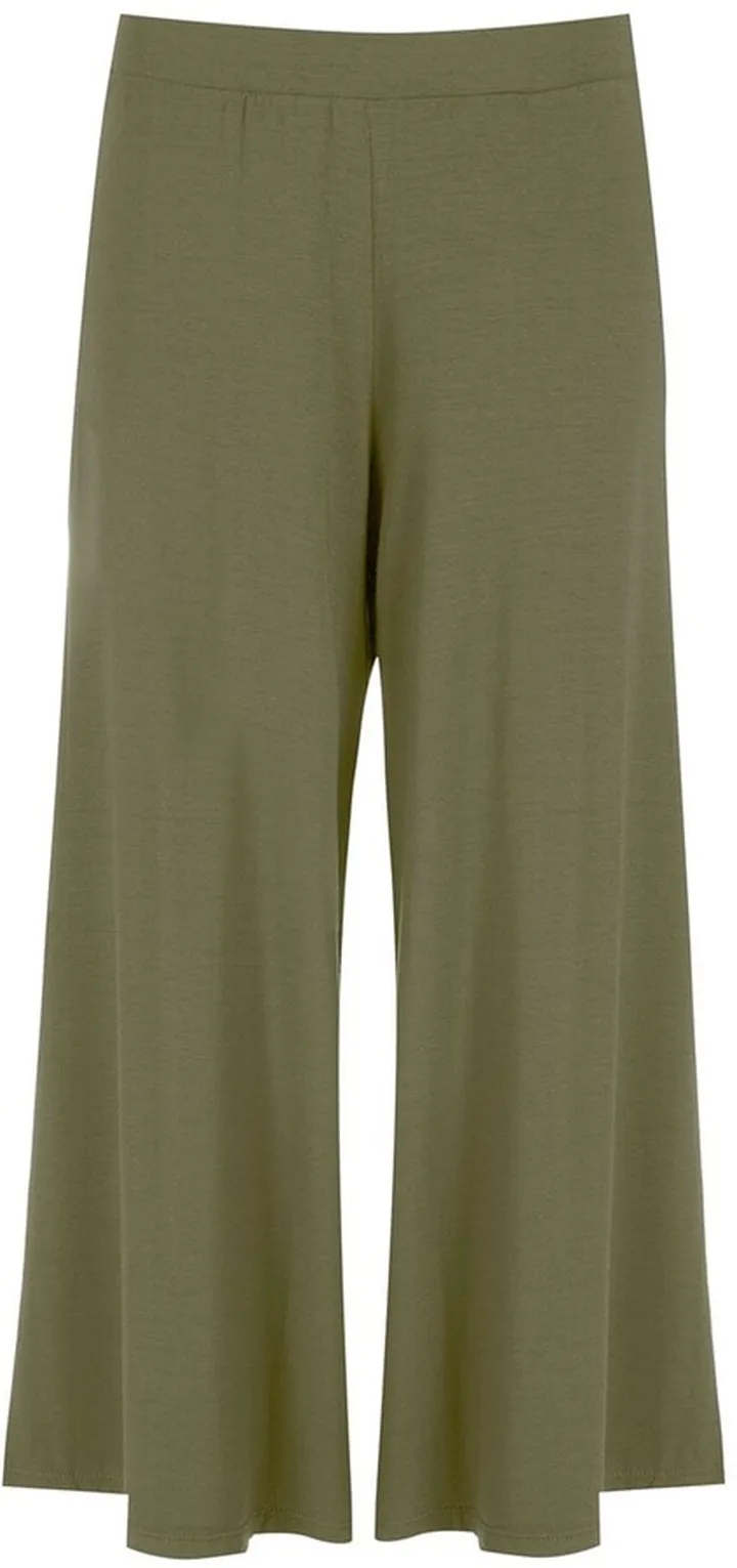 Flared Cropped Trousers