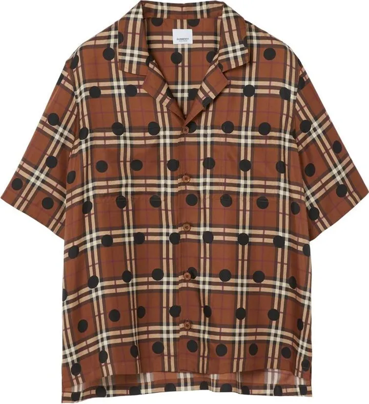 Burberry Silk Polka Dot Pyjama Shirt