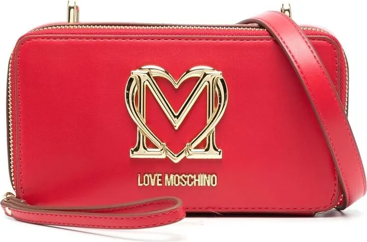 Logo-Plaque Zipped Crossbody Bag