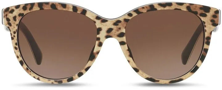 Leopard-Print Cat-Eye Sunglasses