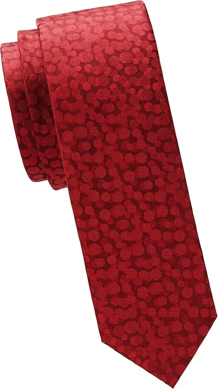 Dot Pattern Skinny Tie