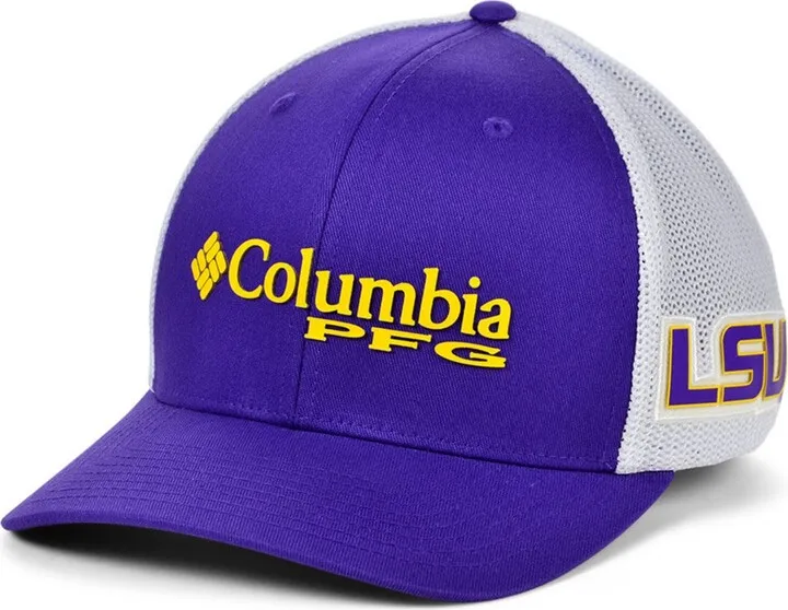 Columbia Lsu Tigers Pfg Stretch Cap