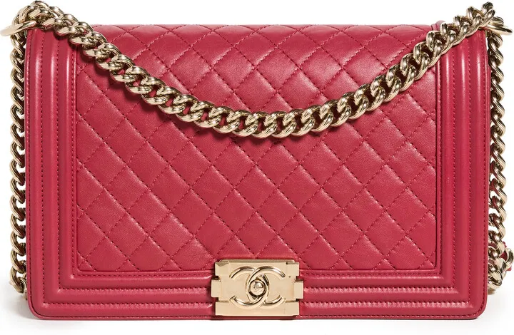 What Goes Around Comes Around Chanel Pink Lambskin Boy Medium
