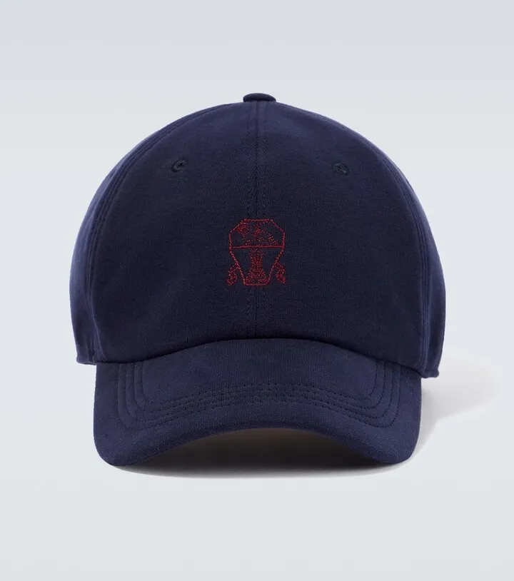 Embroidered cotton baseball cap