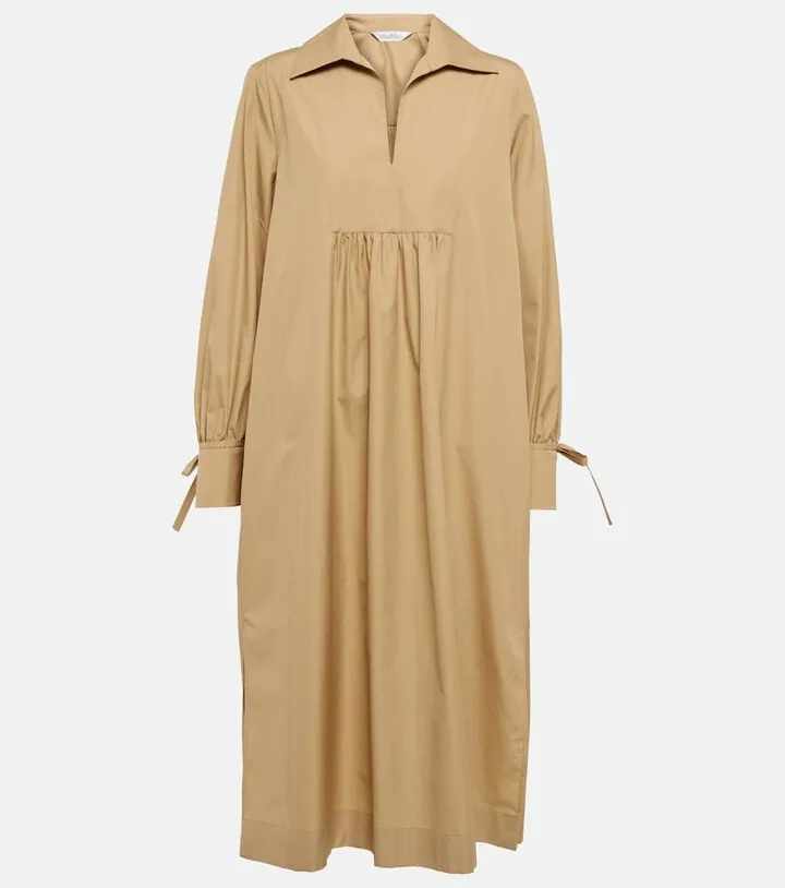 Nupar cotton poplin shirt dress