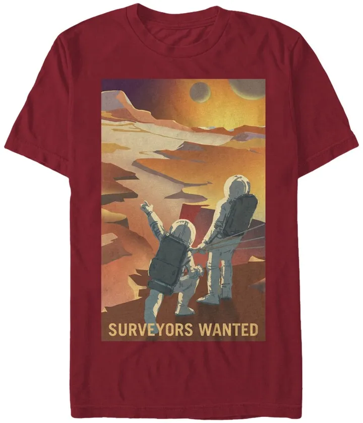 Nasa Men's Mars Surveyors Wanted Short Sleeve T-Shirt
