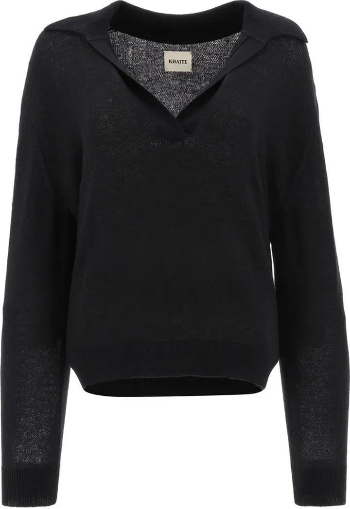 Khaite Jo V-Neck Knitted Jumper