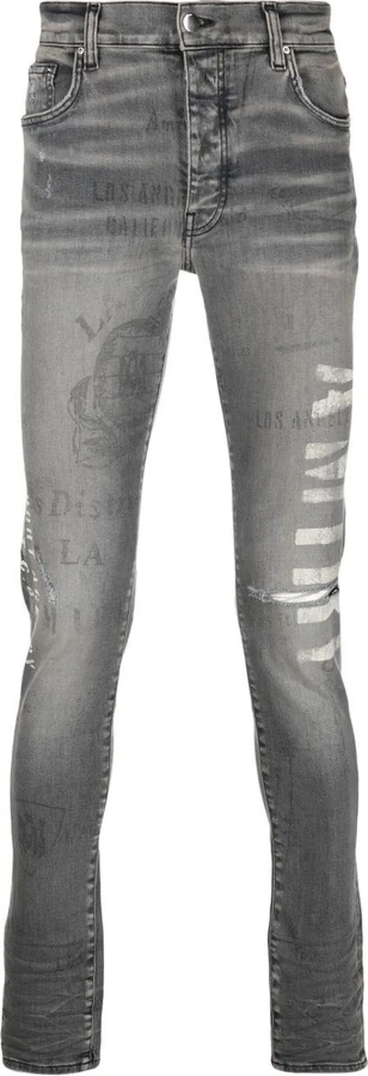 Distressed Skinny-Cut Jeans