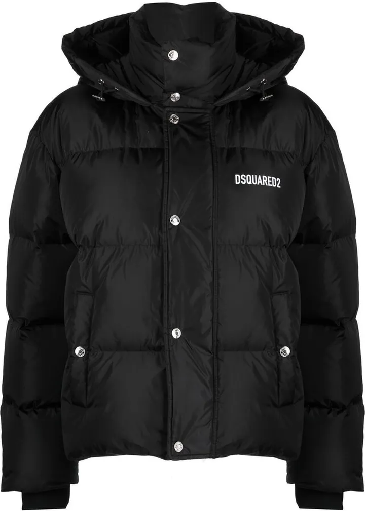 Logo Print Padded Puffer Jacket
