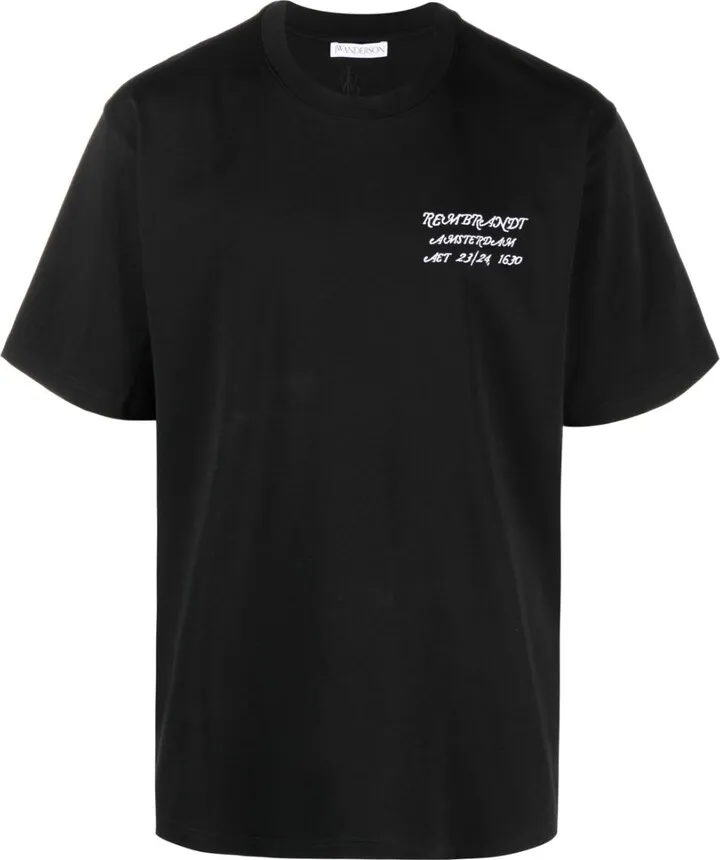 Black Rembrandt Cotton T-Shirt