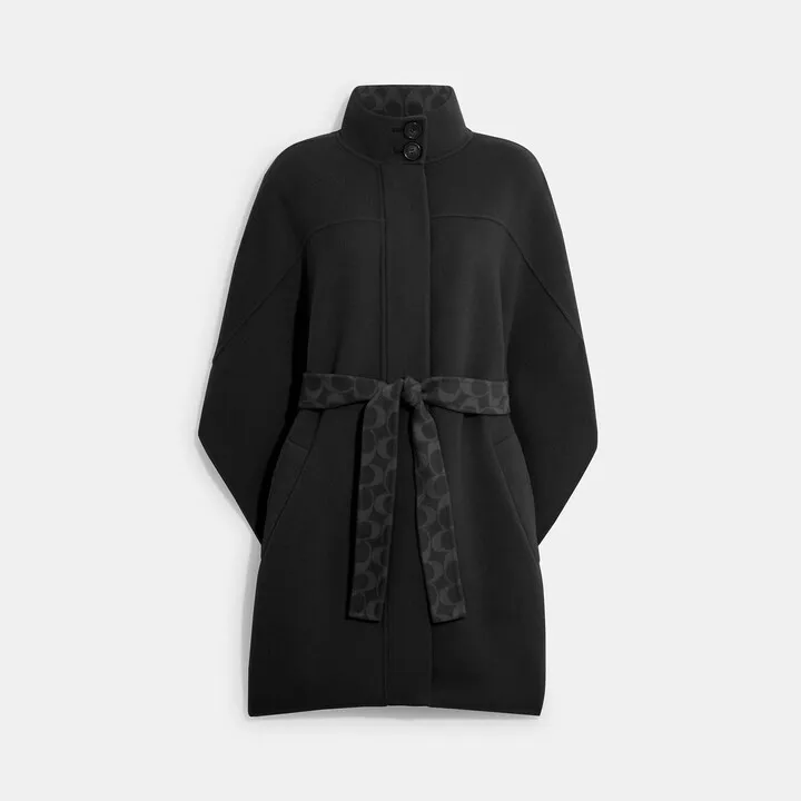 Double Face Wool Cape