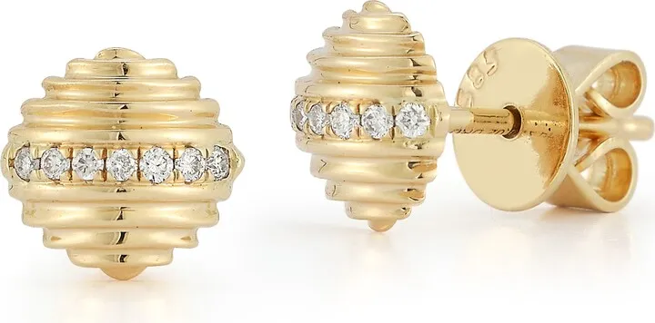 Nana Bernice Pavé Diamond Stud Earrings