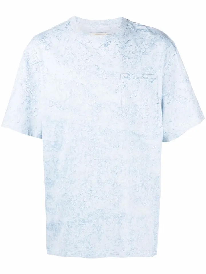 spray-effect cotton T-shirt
