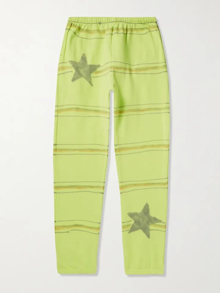 Printed Cotton-Jersey Sweatpants
