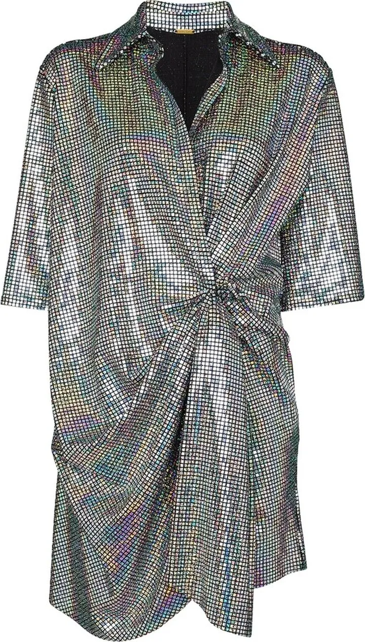 Lolitta sequin-embellished polo minidress