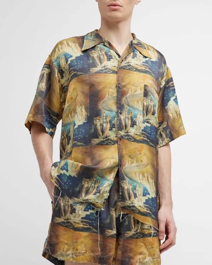 Men's Ancient East Graphic Camp Shirt