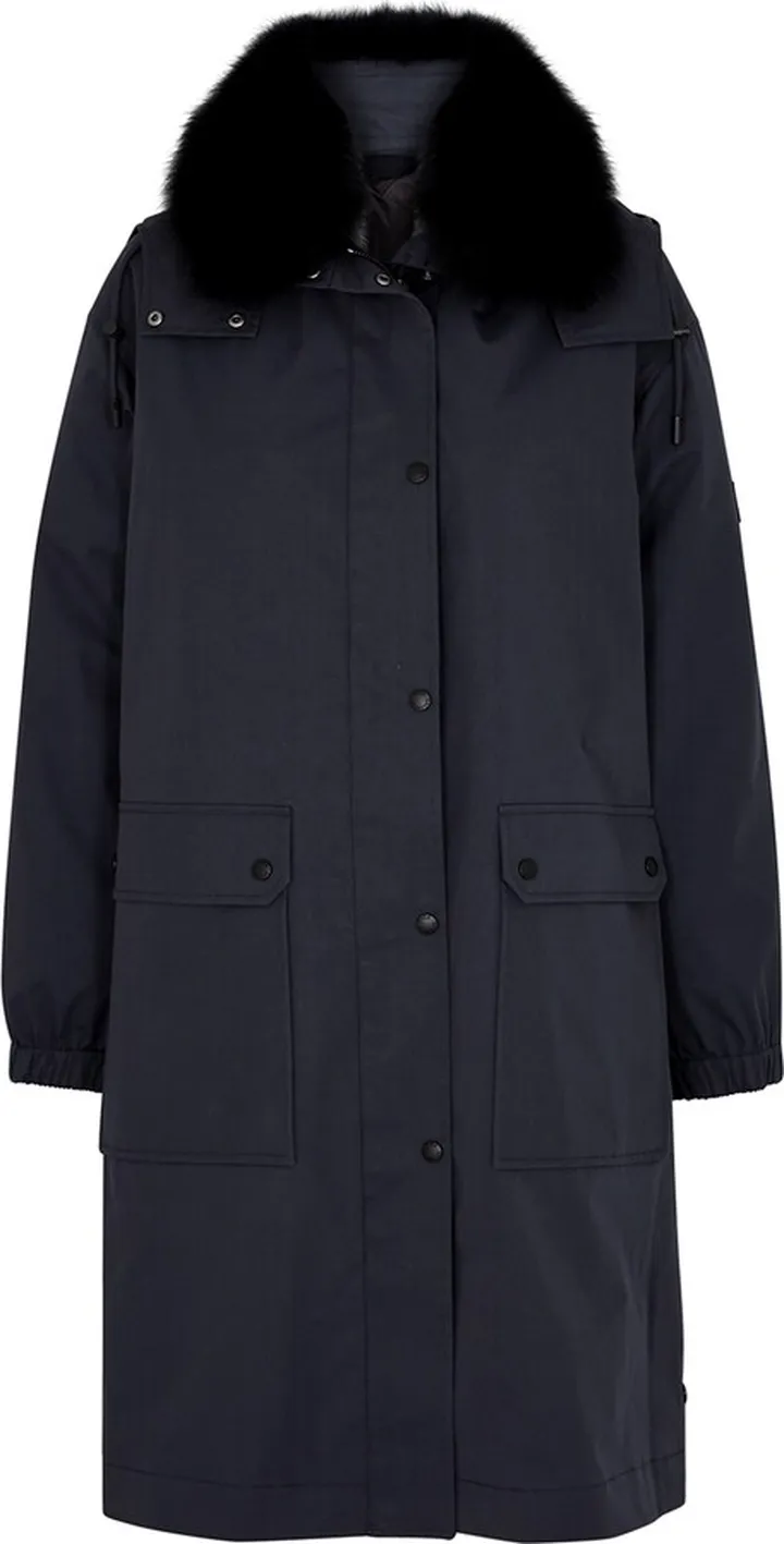 Yves Salomon Army Navy Fur-lined Cotton-blend Parka