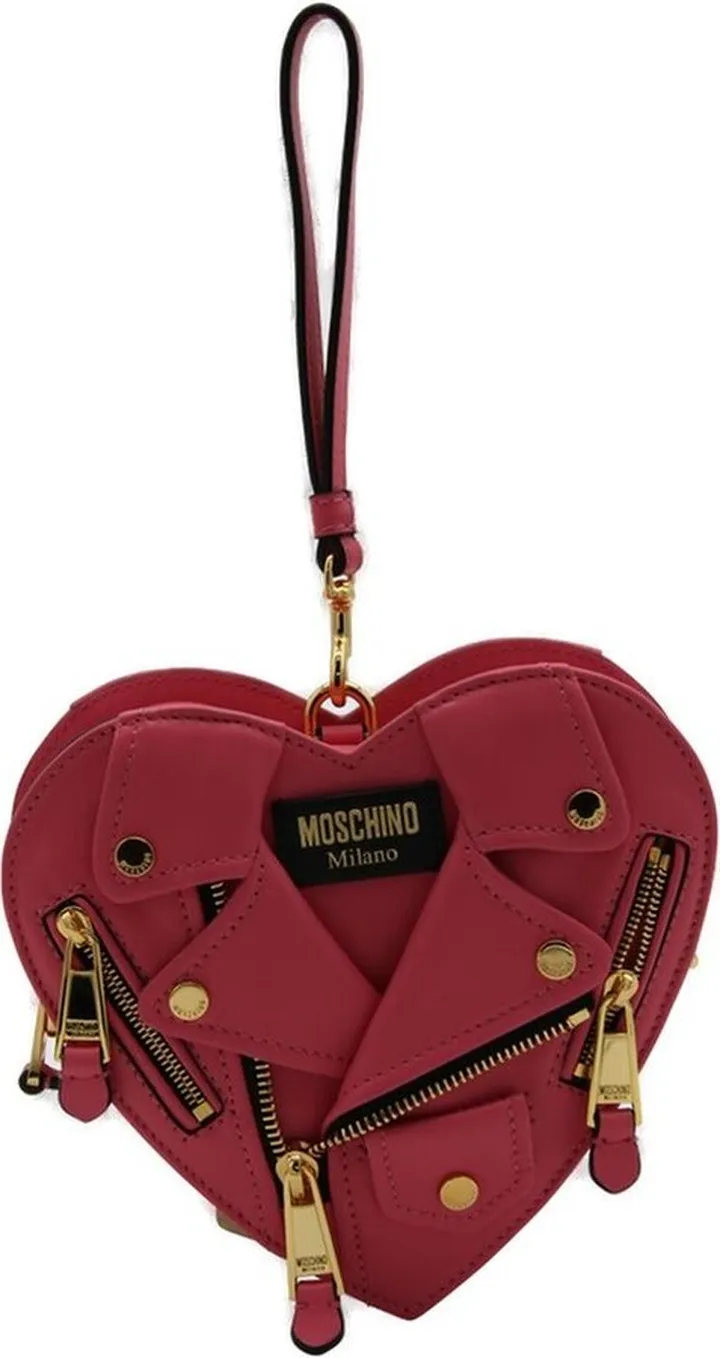Moschino Heart Biker Small Shoulder Bag