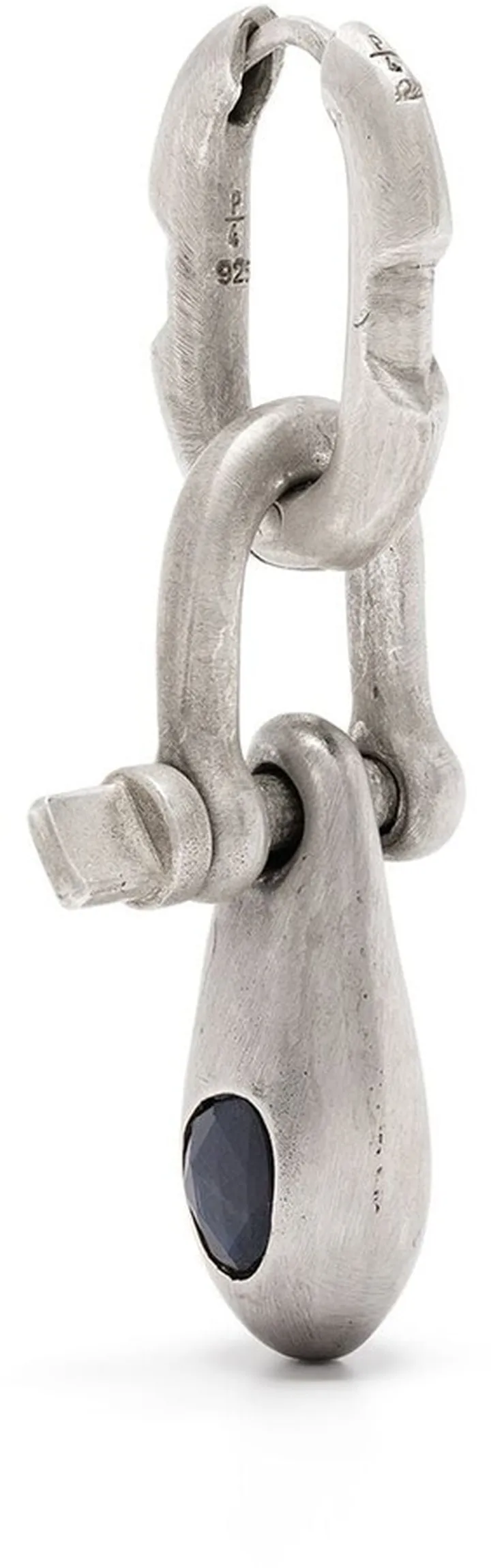 Sapphire-Encrusted Draped Earring