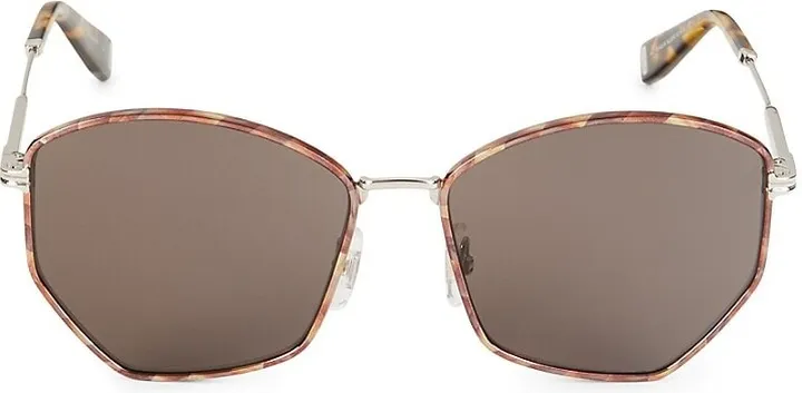 57MM Geometric Sunglasses