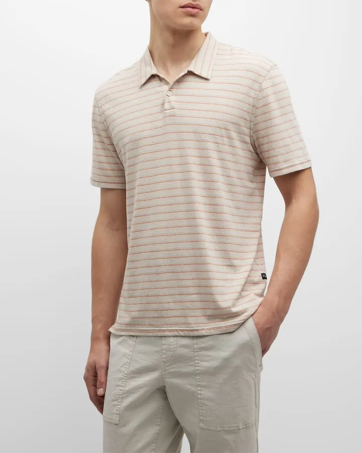 Men's Napoli Striped Polo Shirt