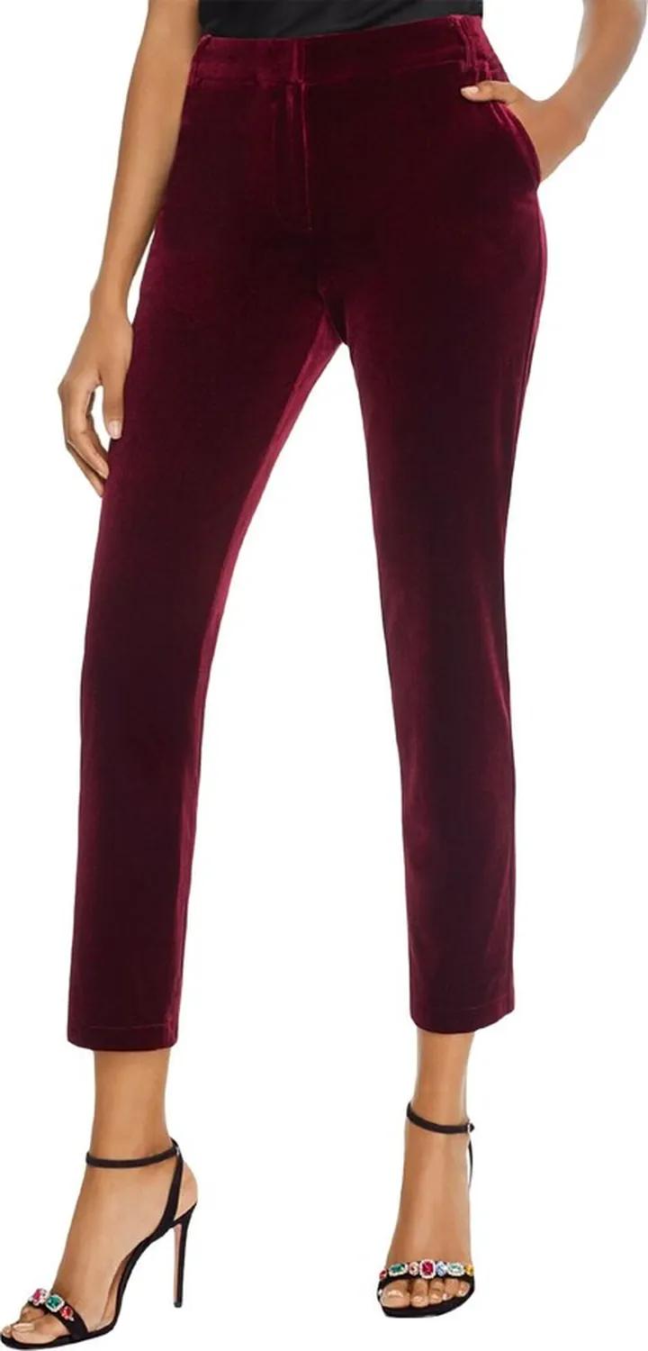 Womens Velvet Skinny Skinny Pants