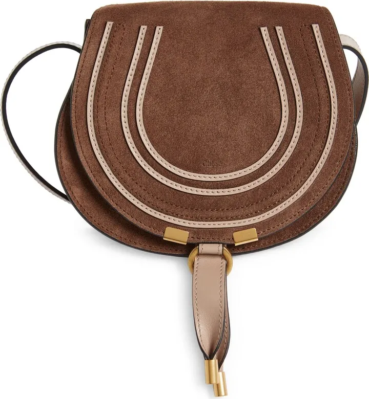Small Marcie Suede Crossbody Bag