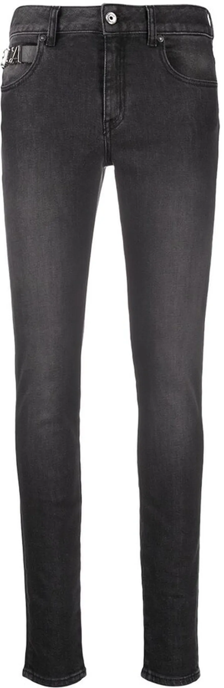 Logo-Plaque Slim Jeans