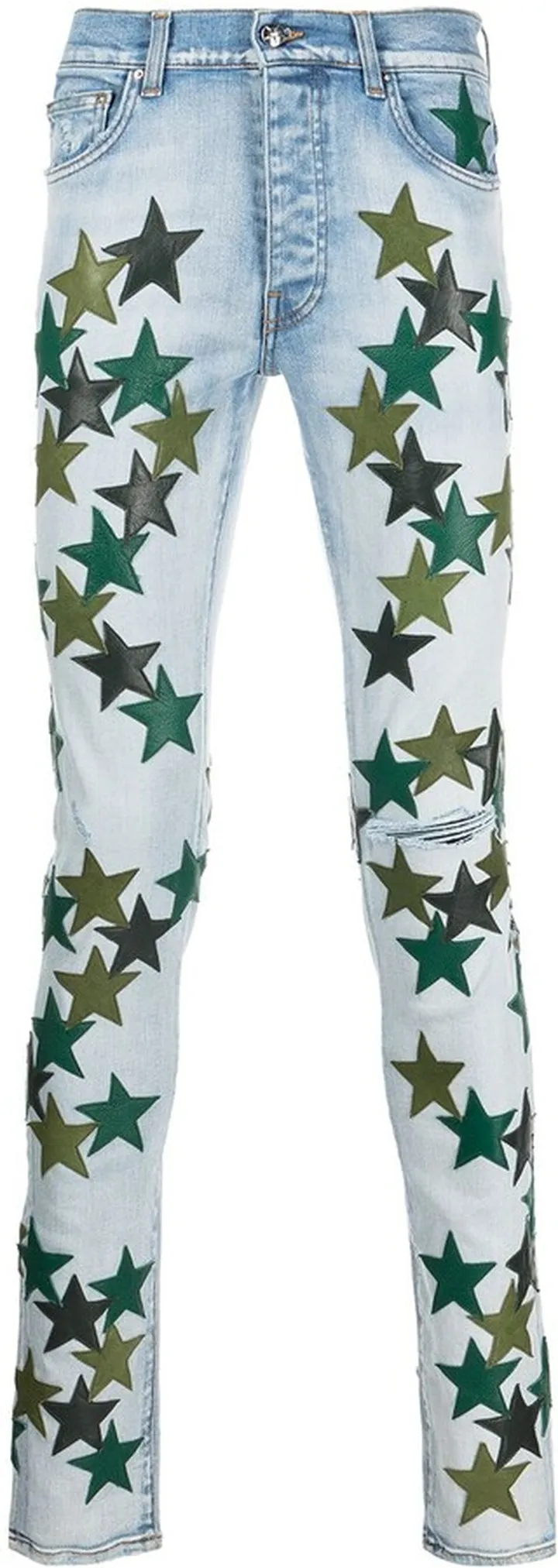 Star-Patch Skinny Jeans