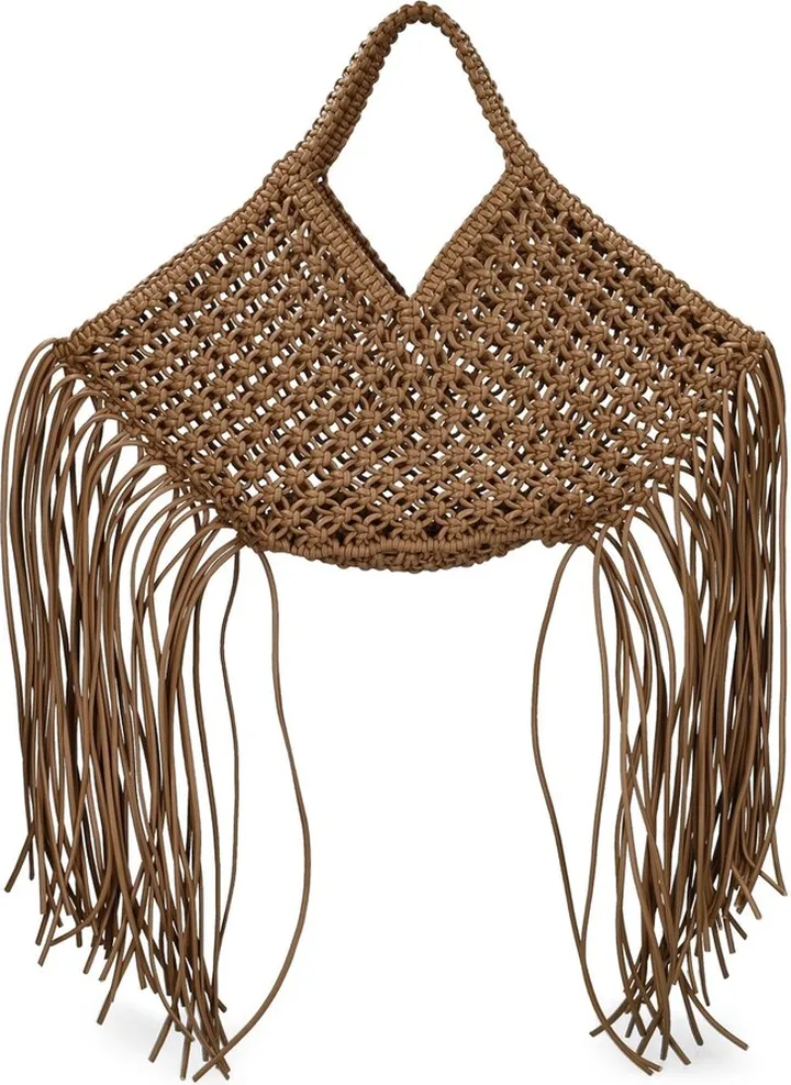 Small woven basket tote bag